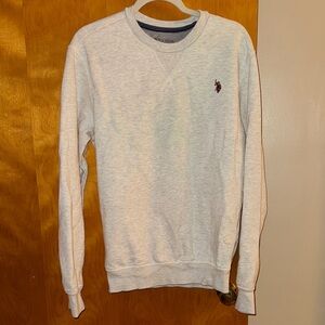 U.S. Polo Assn. Light Gray Crewneck Sweater